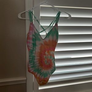 Tie Dye Target Bathing Suit